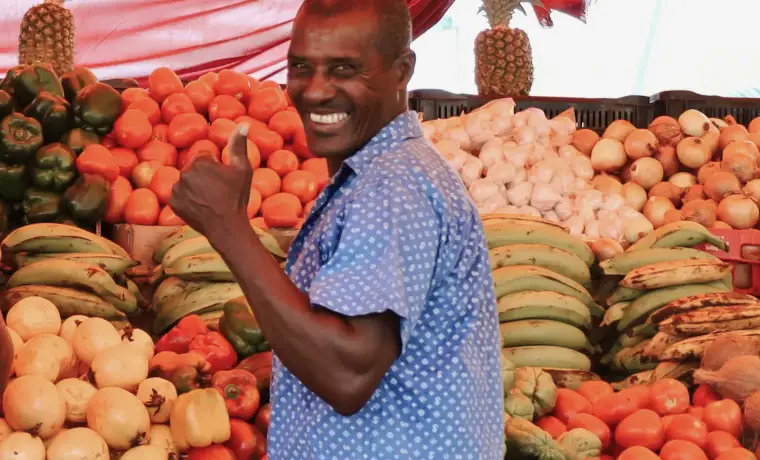 Kraam op een lokale markt op Curaçao